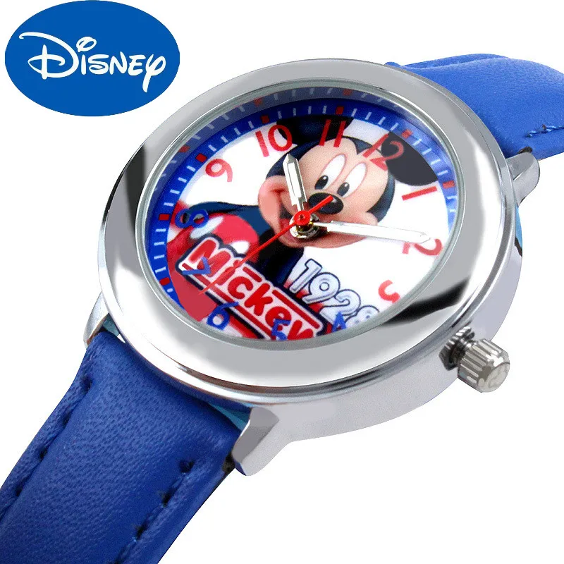 

Оригинальные детские часы Disney для девочек и учеников начальной школы, детские часы с изображением Микки Диснея для мальчиков