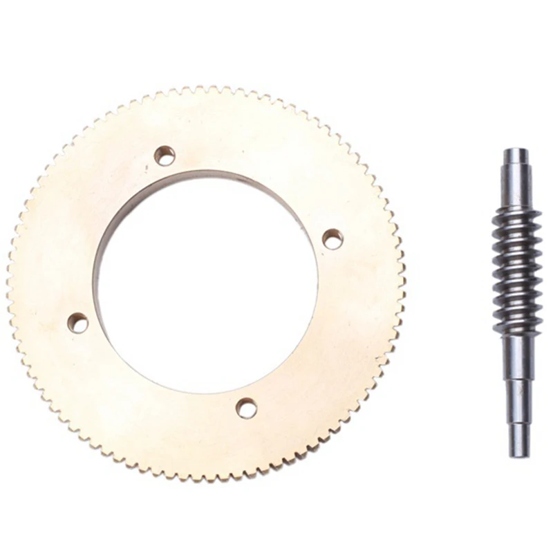 

HOT Stainless Steel Worm Tin Bronze Worm Gear Wear 1:90 Reduction Ratio Large Reduction Ratio
