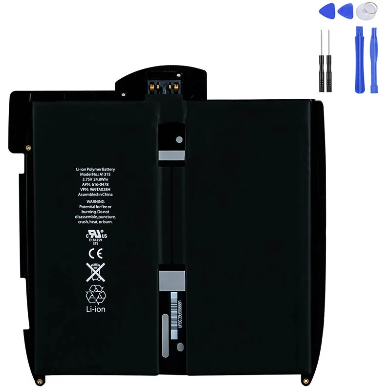Bateria do Portátil para Ipad Substituição da Tabuleta Bateria + Ferramentas 5400mah para Ipad1 Geração A1337 616-0448 Batteria 1 1st A1315 A1219