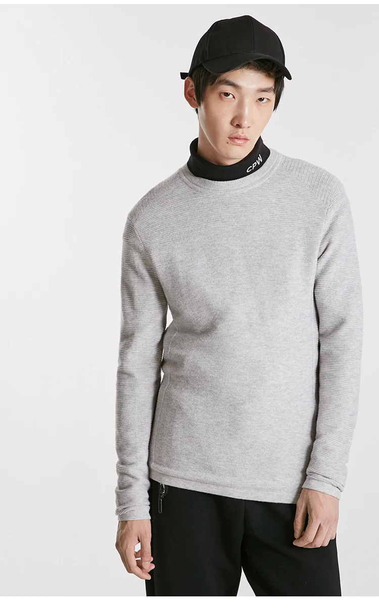 JackJones зимний мужской свитер из шерсти с круглым вырезом 218424515