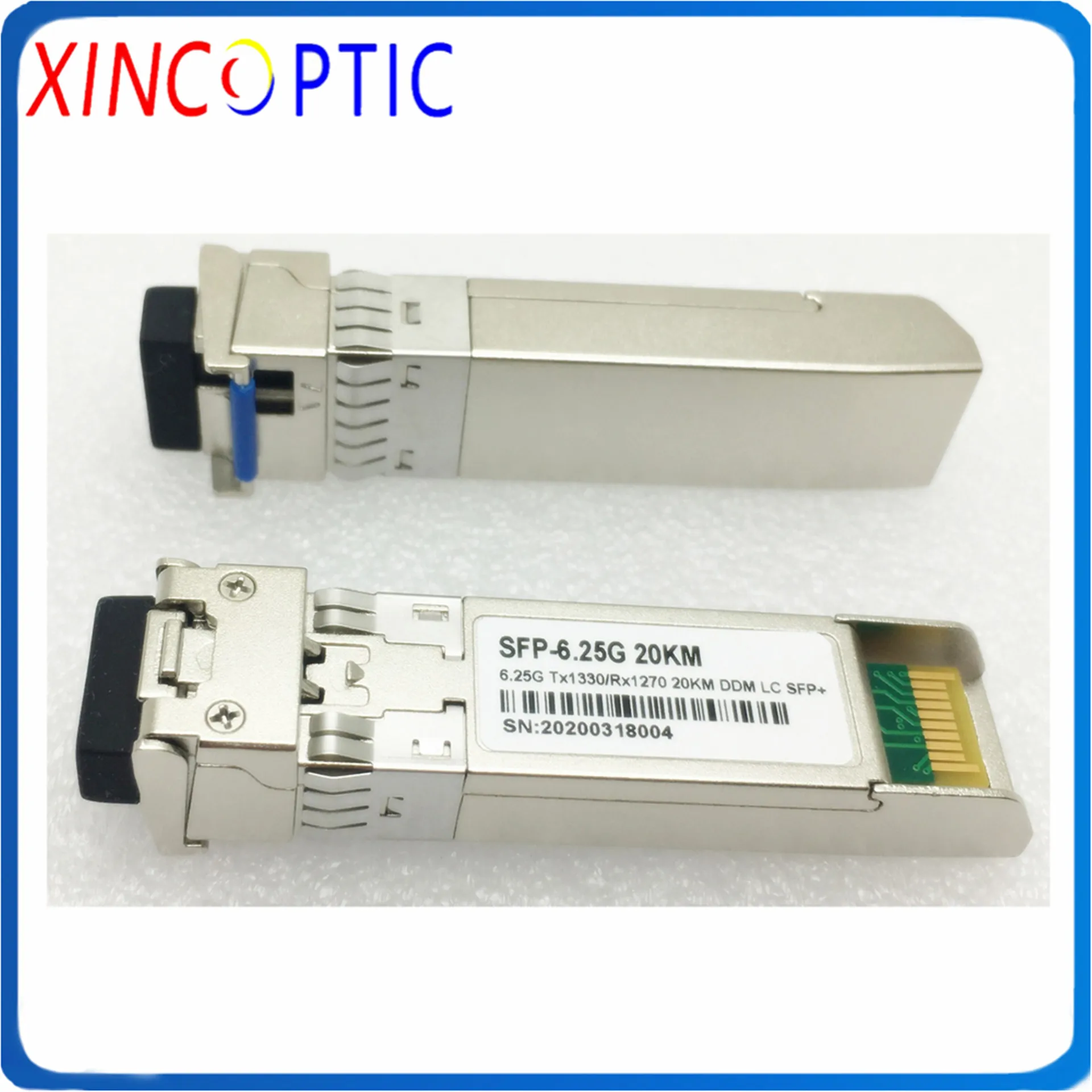 6G одноволоконный SFP + трансивер 6 25 Гбит/с 1270/1330nm 20 км одномодовый Simplex SM BIDI DDM LC