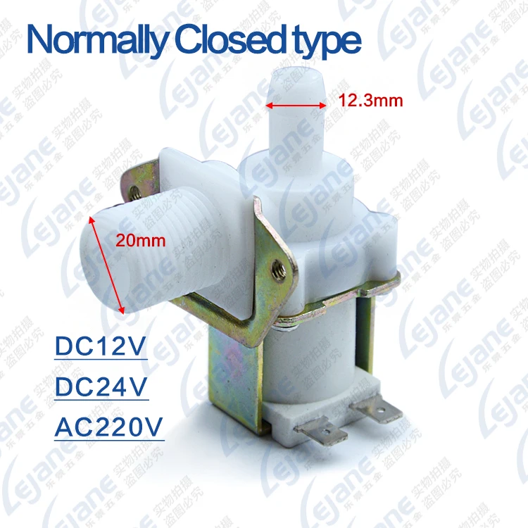 

1/2" to 12.5mm Solenoid Valve 12V24V220V Magnetic Washing Machine Dispenser Drinking Water Pneumatic Pressure Controller Switch