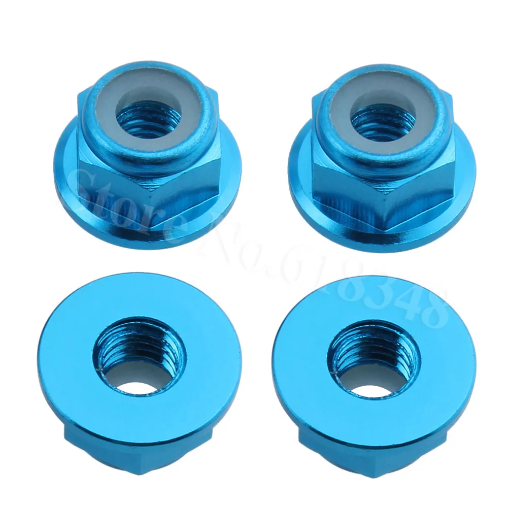 8 шт. 12 мм алюминиевый шестигранный адаптер ступицы колеса (4P) и M4 Locknut для HSP Redcat RC