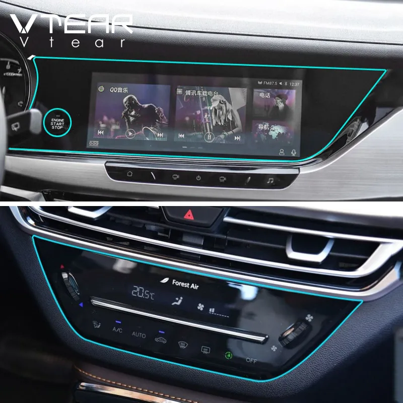Vtear для Changan CS35 Plus пленка наклейка навигации GPS украшение салона автомобиля