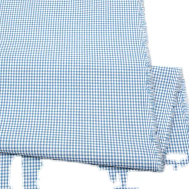 Linen Cotton Fabric Cloth For Patchwork Quilting Grid Fabrics DIY Bags Baby Clothing Dress Handmade Sewing Textile Materials | Дом и сад