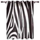 Изысканные домашние шторы в черно-белую полоску для мальчиков и девочек, шторы для спальни, гостиной, виллы, беседка, шторы