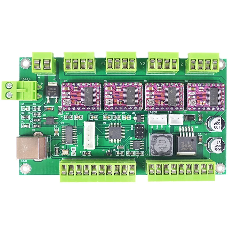 

CNC Engraving Machine Control Board,CNC Shield,GRBL 1.1, USB ,3 Axis Control,Offline Controller Board