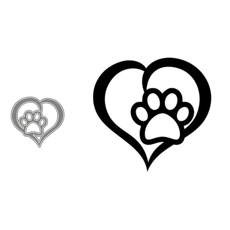 

Metal Cutting Dies Heart Plum Palm Print Stencils Die Cut for DIY Scrapbooking Album Paper Card Embossing