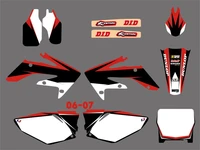 0371 nicecnc motorcycle team graphic background decal and sticker kit for honda crf250r crf250 crf 250r 250 crf 250 r 2006 2007