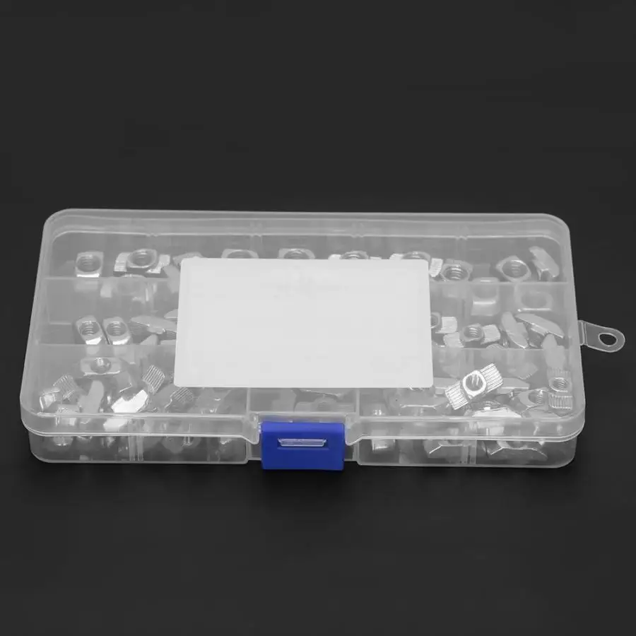 Квадратные гайки из нержавеющей стали 80 шт. Т-образные слайдеры M4 M5 M6 M8 крепежные