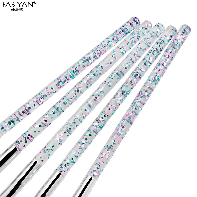 Кисть для рисования акриловыми цветами и УФ-гелем ноготь маникюрный-разные