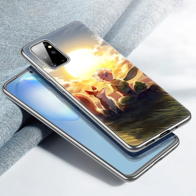 Чехол The Little Prince для Samsung Galaxy A01 Core A02S A11 A12 A22 A21S A31 A32 A41 A50 A51 A52 A70 A71 A72 с изображением лисы из силикона.