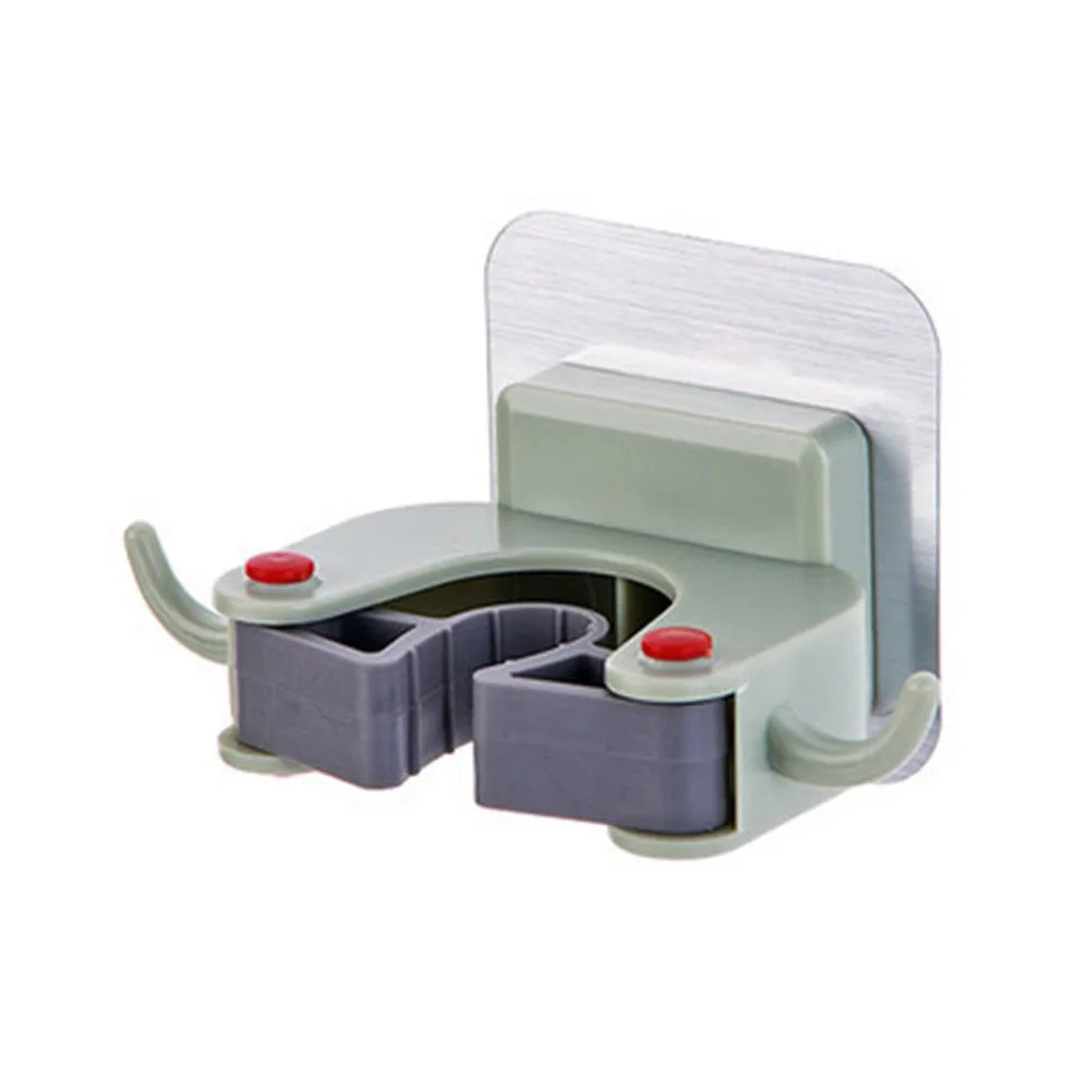 Настенный органайзер для швабры держатель вешалка щетки метлы стеллаж хранения