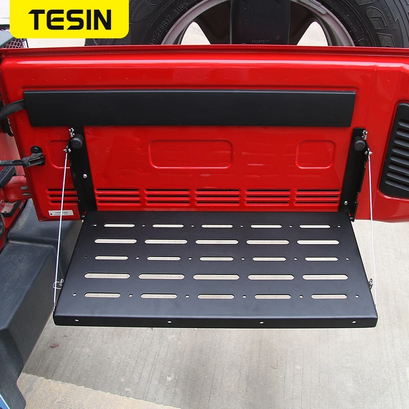 TESIN металлическая гибкая задняя дверь стол багажника стойка для груза держатель