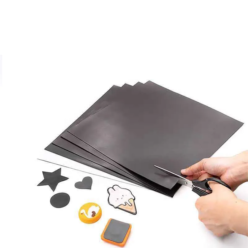 Магнитные листы A4 черные Коврики для холодильника фотографий режущие магниты
