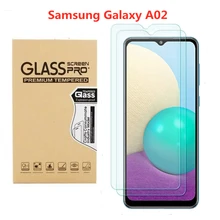 2PCS Screen Protector for Samsung Galaxy A02 Tempered Glass 9H Hardness Anti Scratch Bubble Free