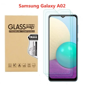 2pcs screen protector for samsung galaxy a02 tempered glass 9h hardness anti scratch bubble free free global shipping