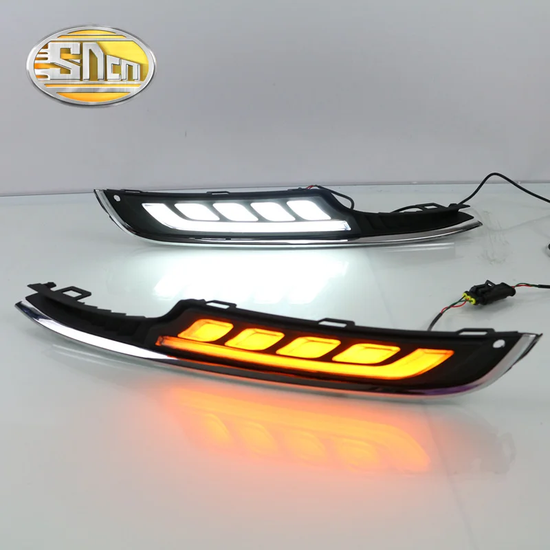 Для Фольксваген Гольф 7 2013 2014 2015 2016 светодиодный дневные ходовые огни желтые