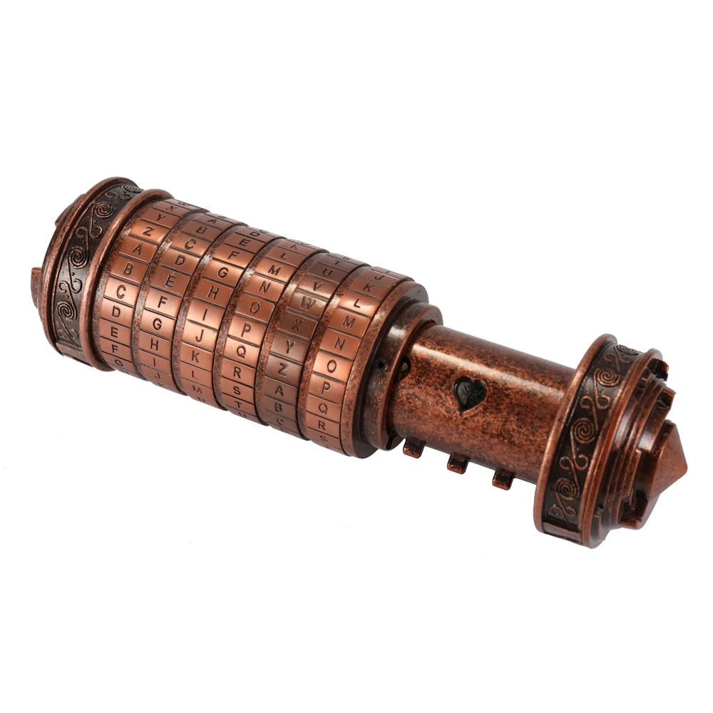 

New Retro Birthday Valentine Gift Box Cylinder Lockbox Code Alphabet Locks
