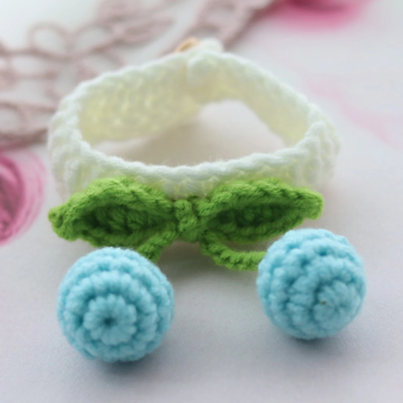 Ручной вишня исправленными ошейник для кота собаки шарф на шею аксессуары