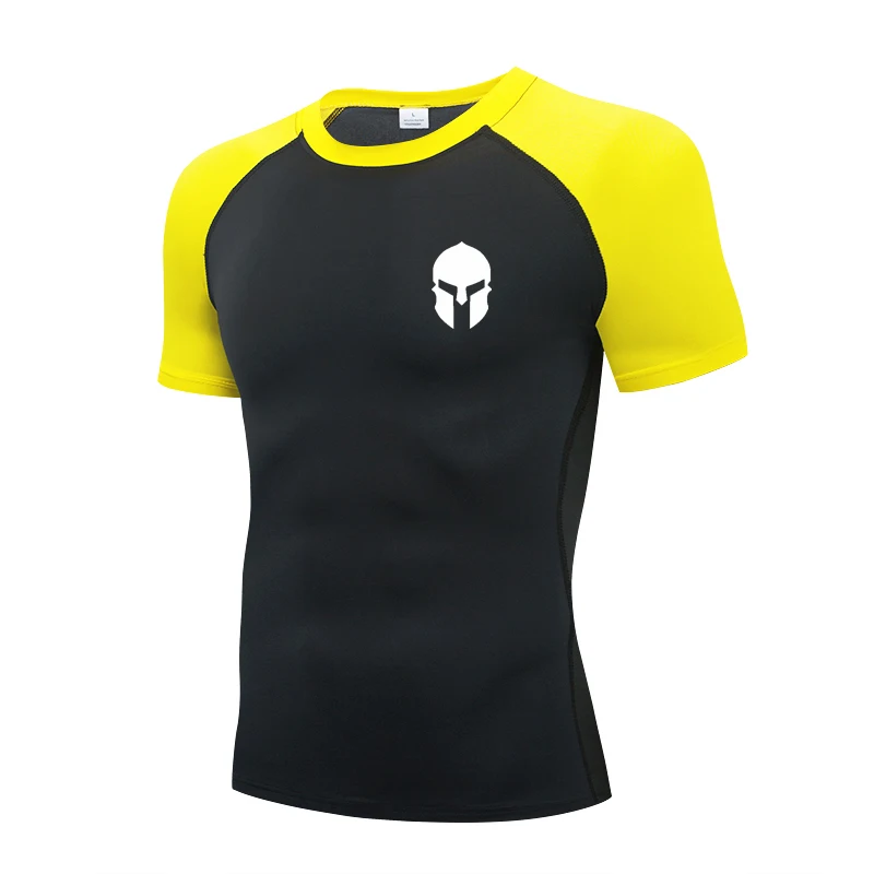 

The latest compression sports men's fast suit running fitness MMA jogging fitness suit in spring and summer