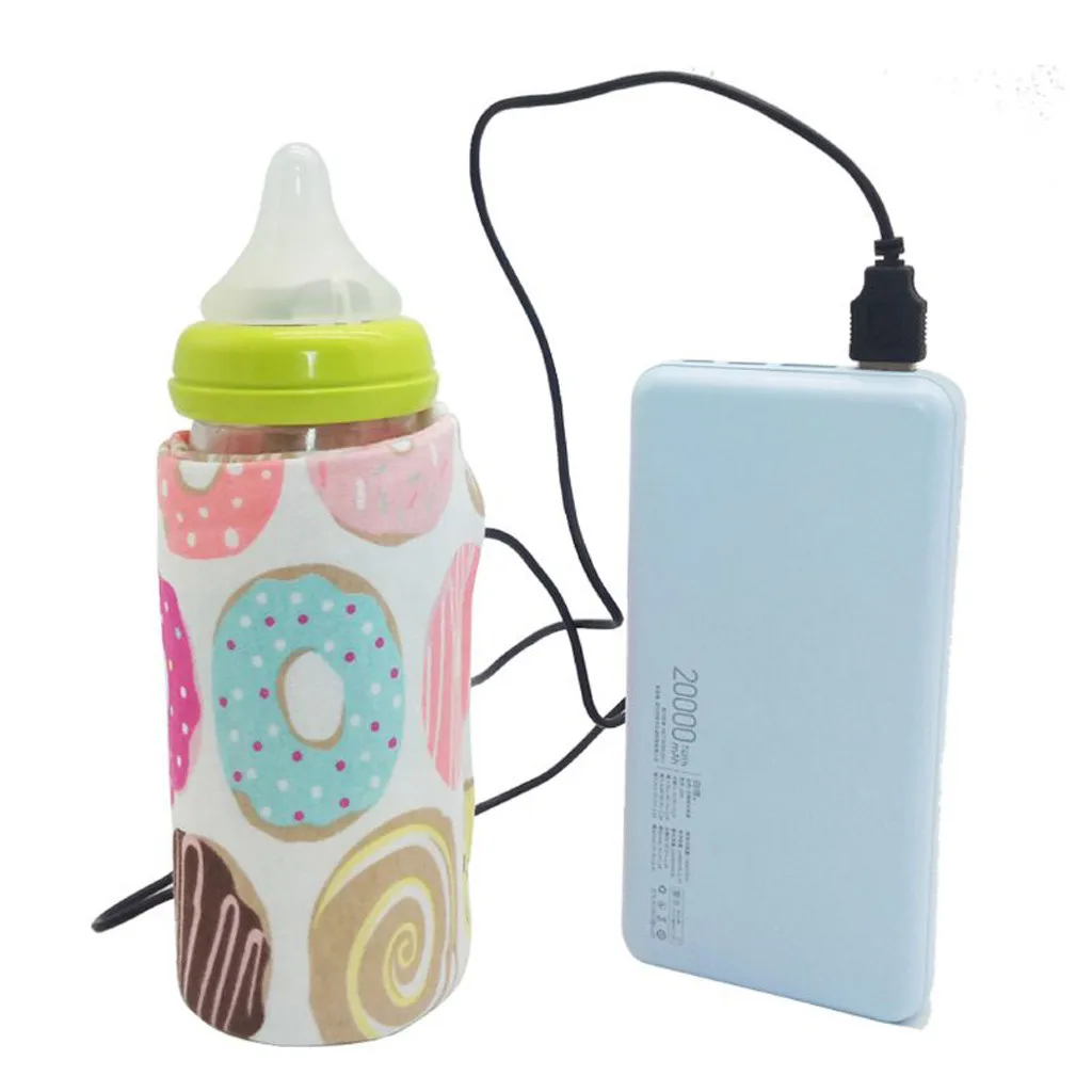 14 Colors Hot Travel Stroller Bag USB Milk Water Warmer Insulated Baby Nursing Bottle Heater 28.0cm*13cm Drop Shipping | Мать и ребенок
