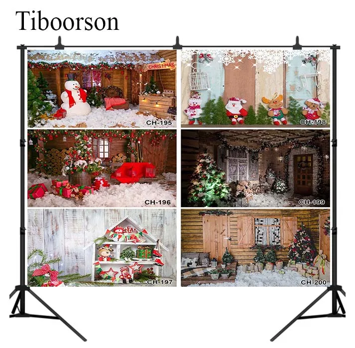 

Christmas Photography Backdrop Winter Snow Children Adult Portrait Background Christmas Trees Fireplace Photocall Forest Candle