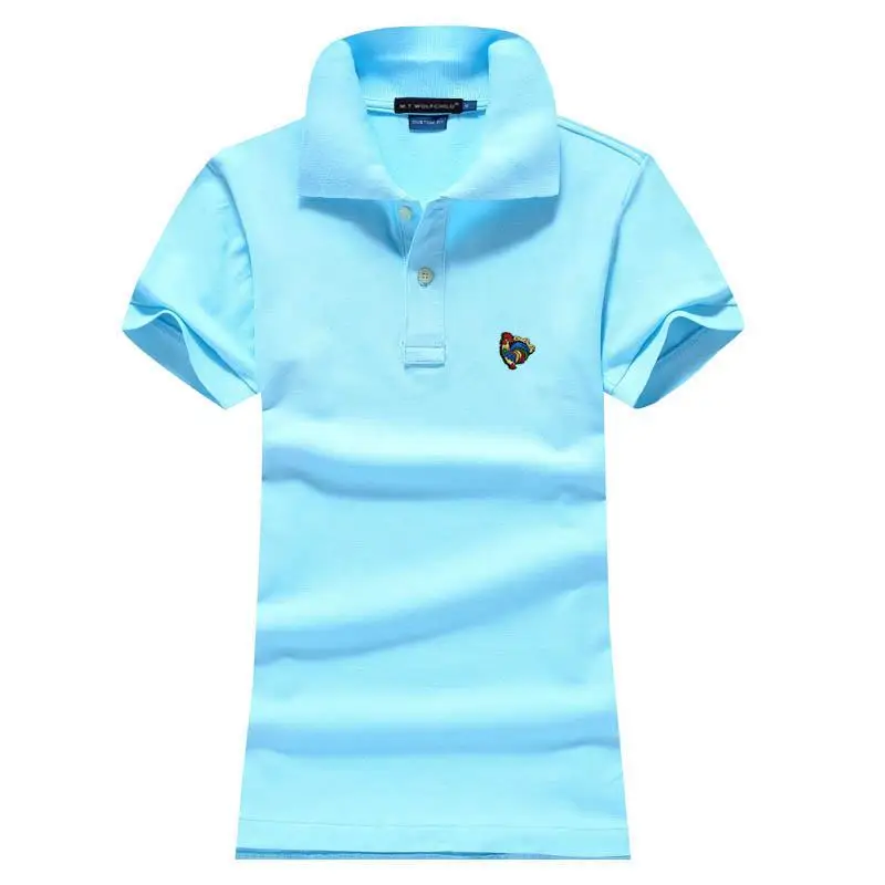 Высокое качество 2020 новые женские рубашки-поло 100% хлопок с коротким рукавом