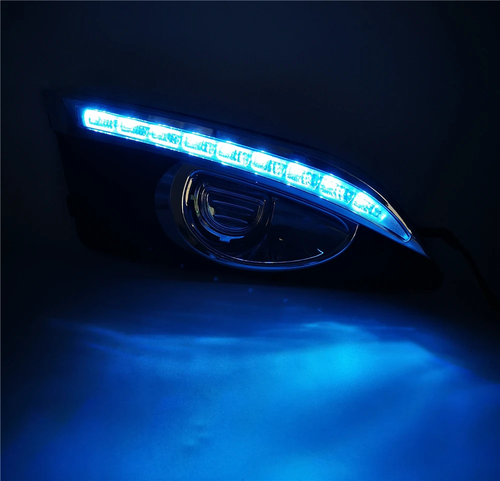 Автомобильная проблесковая 1 пара светодиодный DRL Габаритные огни дневного света