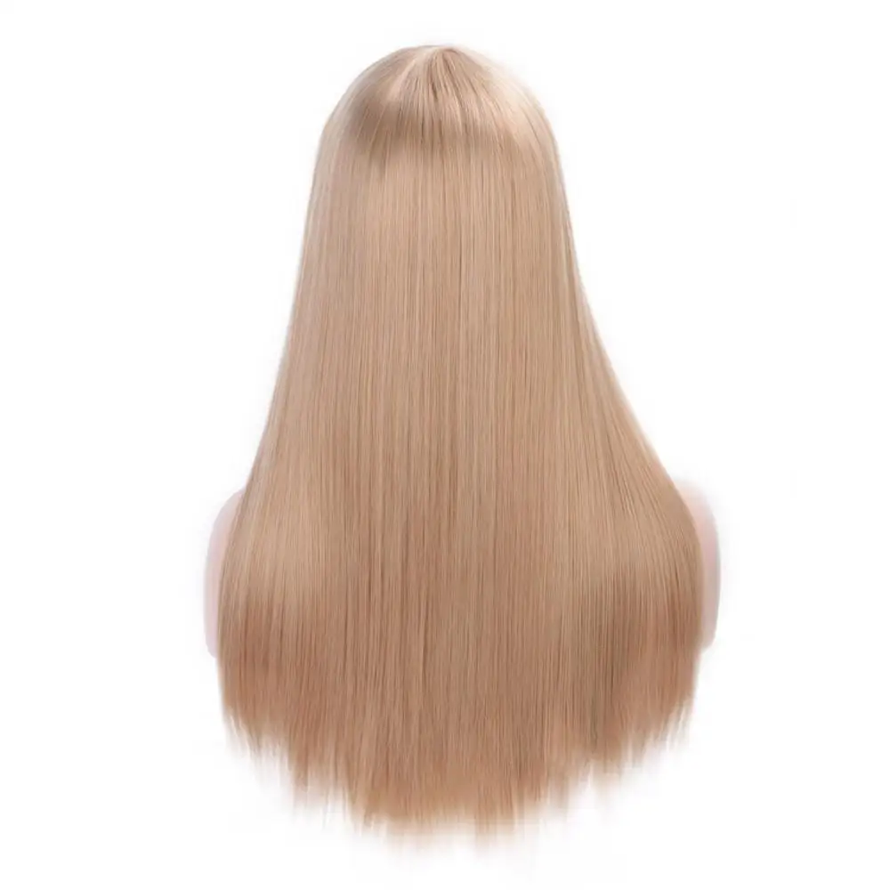honey blonde I's a wig 2" длинные прямые синтетические парики с челкой медовый светлый жароустойчивый парики для женщин афроамериканские натуральные волосы 4 цвета - Цвет: honey blonde