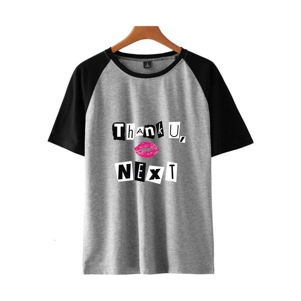 Ариана Большой альбом имени благодаря позже реглан футболка лета Harajuku Fun 2019 Новая