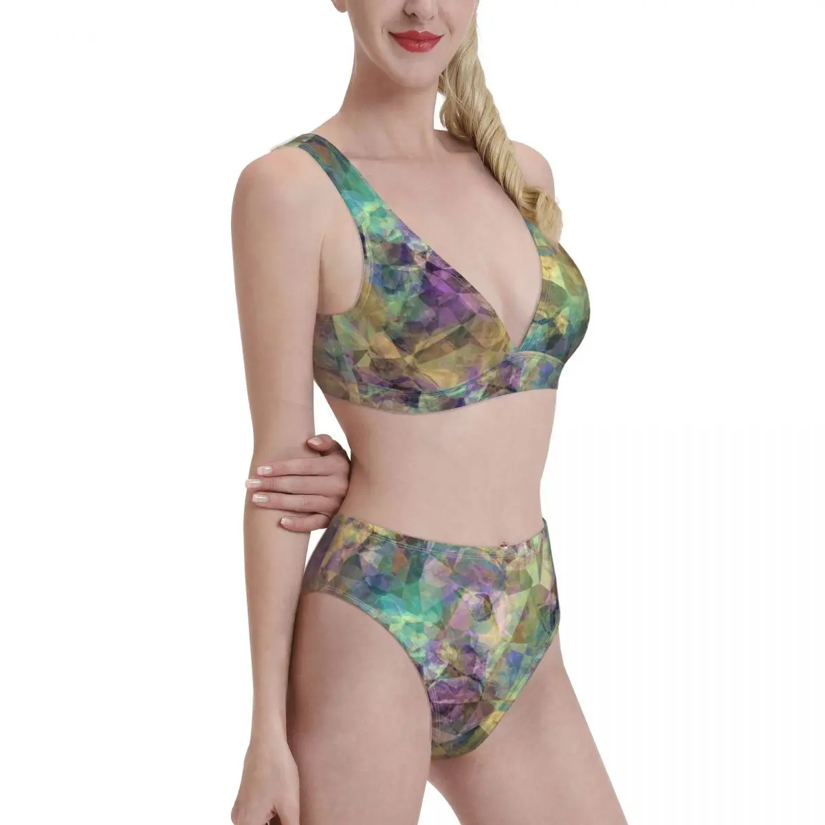 

bikini Sexy swimsuit bikini swimsuit female polka dot swimsuit high waist push-up bikini suit Women's swimsuit