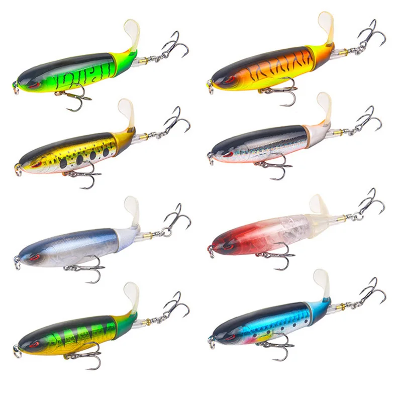 Ankeyeng 8 шт Whopper plopper 10 см/13 г плавающий Поппер рыболовная приманка искусственная