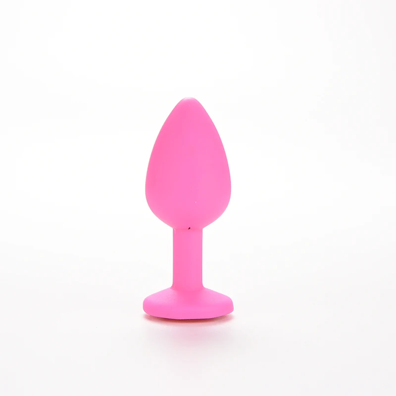 Силиконовая Анальная пробка анальная унисекс покрытая бижутерией секс-пробка