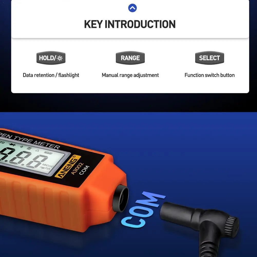 

ANENG Digital A3002 Multimeter Pen Type 4000 Counts Tool Tester Continuity AC/DC Voltage Resistance with Non Contact Diode F5M3
