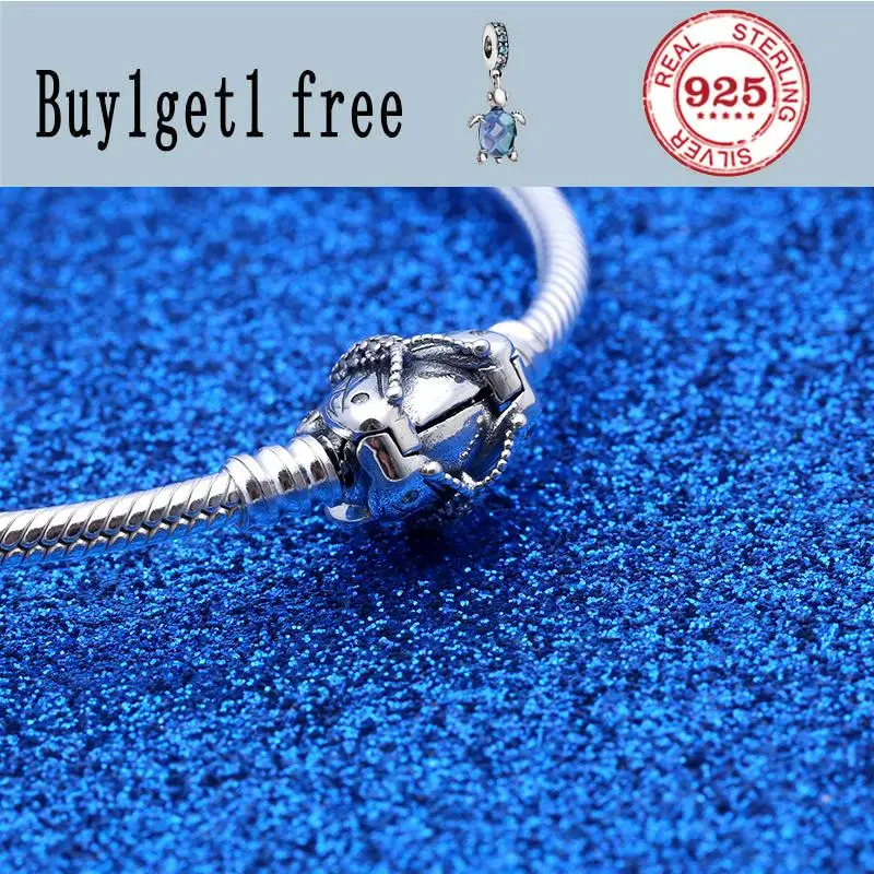 

925 Sterling Silver Moments pan Bracelet Decorative Butterfly Clasp Snake Chain Bangle Fit Bead Charm Diy Europe Jewelry