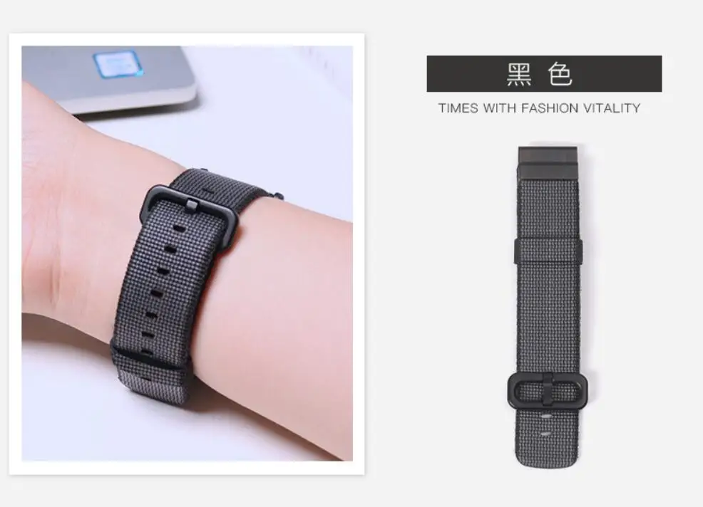 Ремешок 20 мм 22 для samsung galaxy watch 42 46 active 2 s2 s3 Neo Live Pebble time zenwatch S S2 E 1 pro нейлоновый