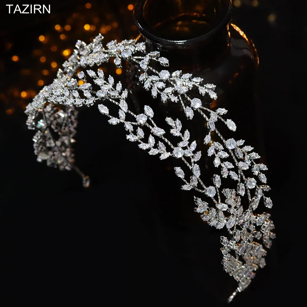 Тиары женские с фианитом головные уборы для невесты коронами свадебные