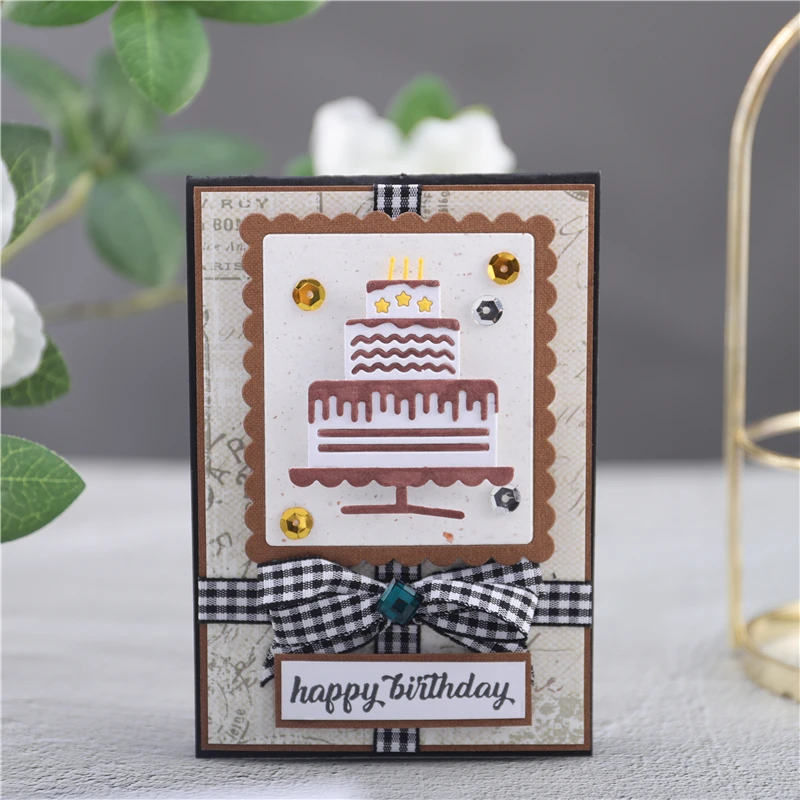Штампы DiyArts для торта на день рождения металлические штампы скрапбукинга