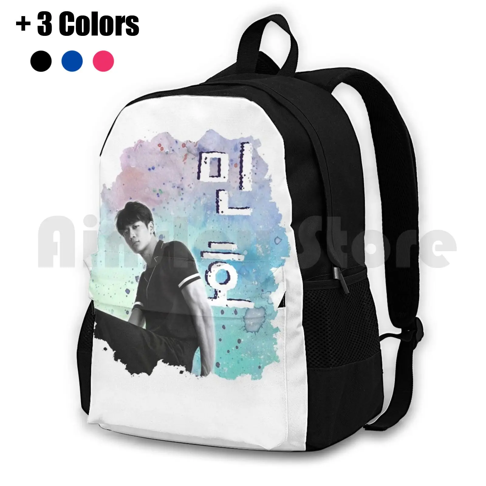 

Minho Outdoor Hiking Backpack Waterproof Camping Travel Kpop Shinee Jonghyun Onew Key Minho Taemin Lee Taemin Choi Minho Kim