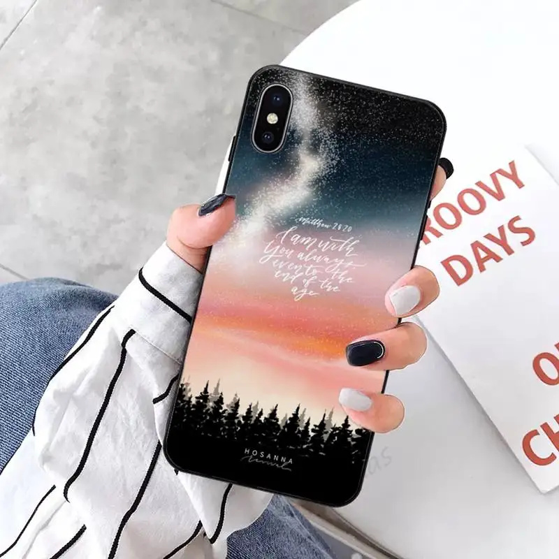 

Bible text quotes art pattern luxury design Phone Case funda for iPhone 11 12 pro XS MAX 8 7 6 6S Plus X 5S SE 2020 XR