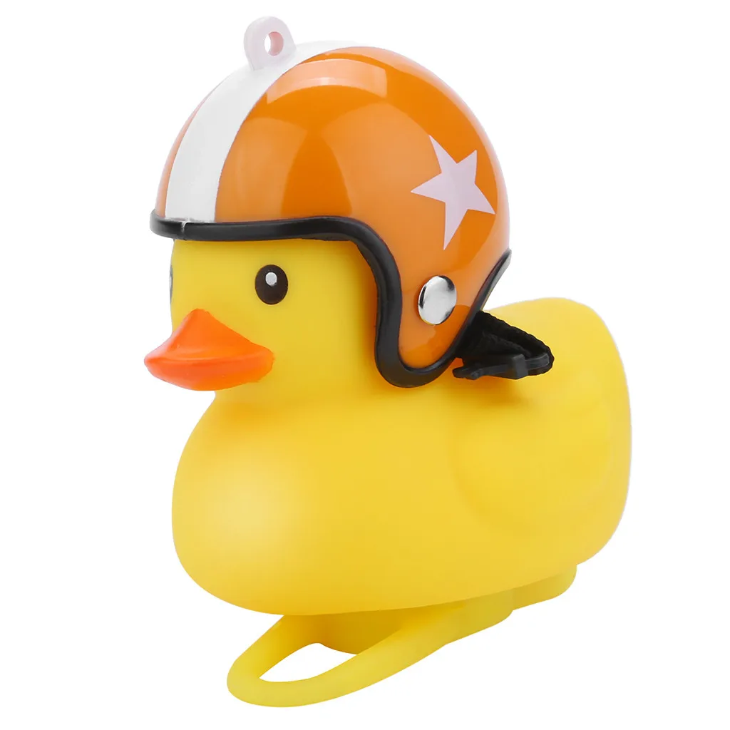 

Bicycle Bell Bike Handlebar Duck Head Light Cartoon Silica Gel Fish Tank Decor Little Duck Shape Shining Bicycle Bell Bike Light