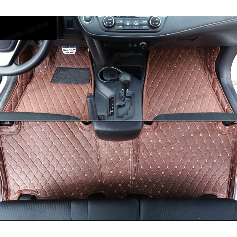 

leather car floor mats for toyota rav4 2013 2014 2015 2016 2017 2018 xa40 accessories carpet foot auto interior mat sticker