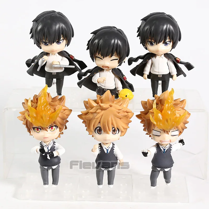 

Hitman Reborn Sawada Tsunayoshi Hibari Kyoya PVC Figures Toys Model Doll Gifts 3pcs/set