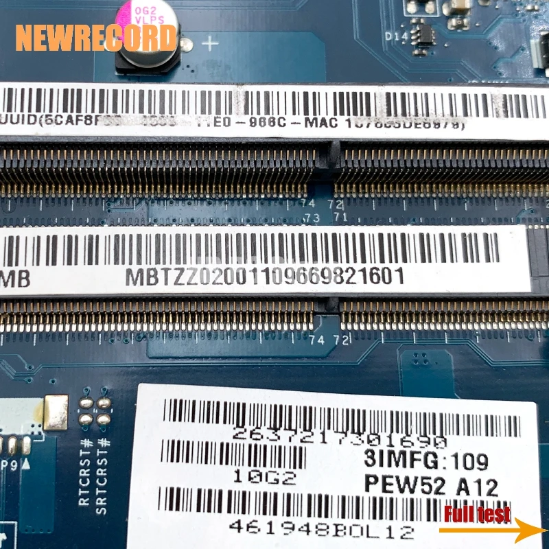 NEWRECORD PEW72 LA-6631P MBTZZ02001 MB.TZZ02.001 для ноутбука Acer aspire 5736 5736z Материнская плата GM45 DDR3