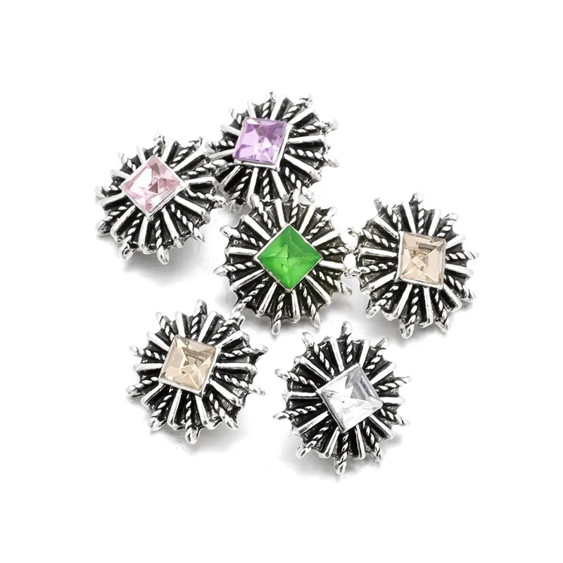 10 шт./лот смешанный стиль 12 мм кнопки ювелирные изделия Металлические