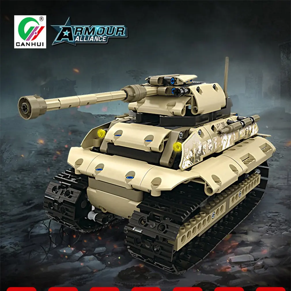 MoFun-13009 2,4G 4H usb зарядка строительный блок имитация военный автомобиль 538 шт. DIY электрическая Радиоуправляемая машина для детей