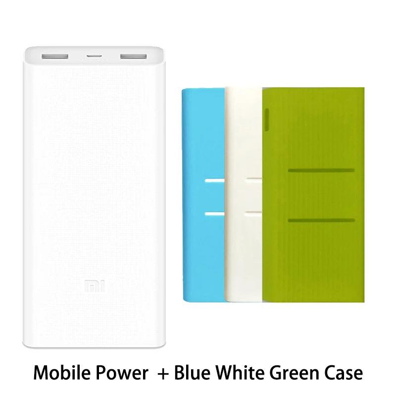 2C gbw Case Xiao mi power Bank 20000 мАч PLM06ZM два порта usb Быстрая зарядка QC 3,0 20000 мАч mi power bank Внешняя батарея Портативная зарядка - Цвет: 2C gbw Case