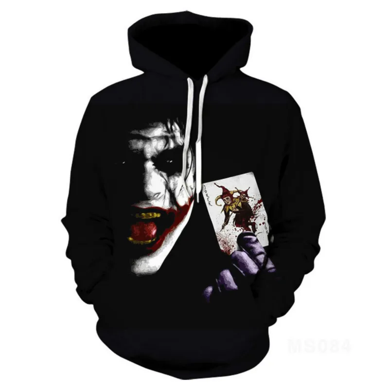 

Men's Women's 3D Printed Hoodie Fun Casual Sweater Novelty Suit Spring Summer 2021 Animal Pattern Horror Clown