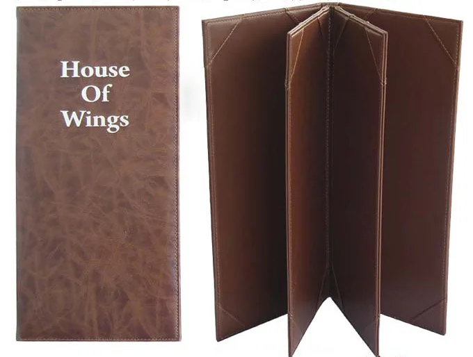 Папка с прайс-листами для ресторанов отелей баров вставок 11x28 см и A4 Панель меню |